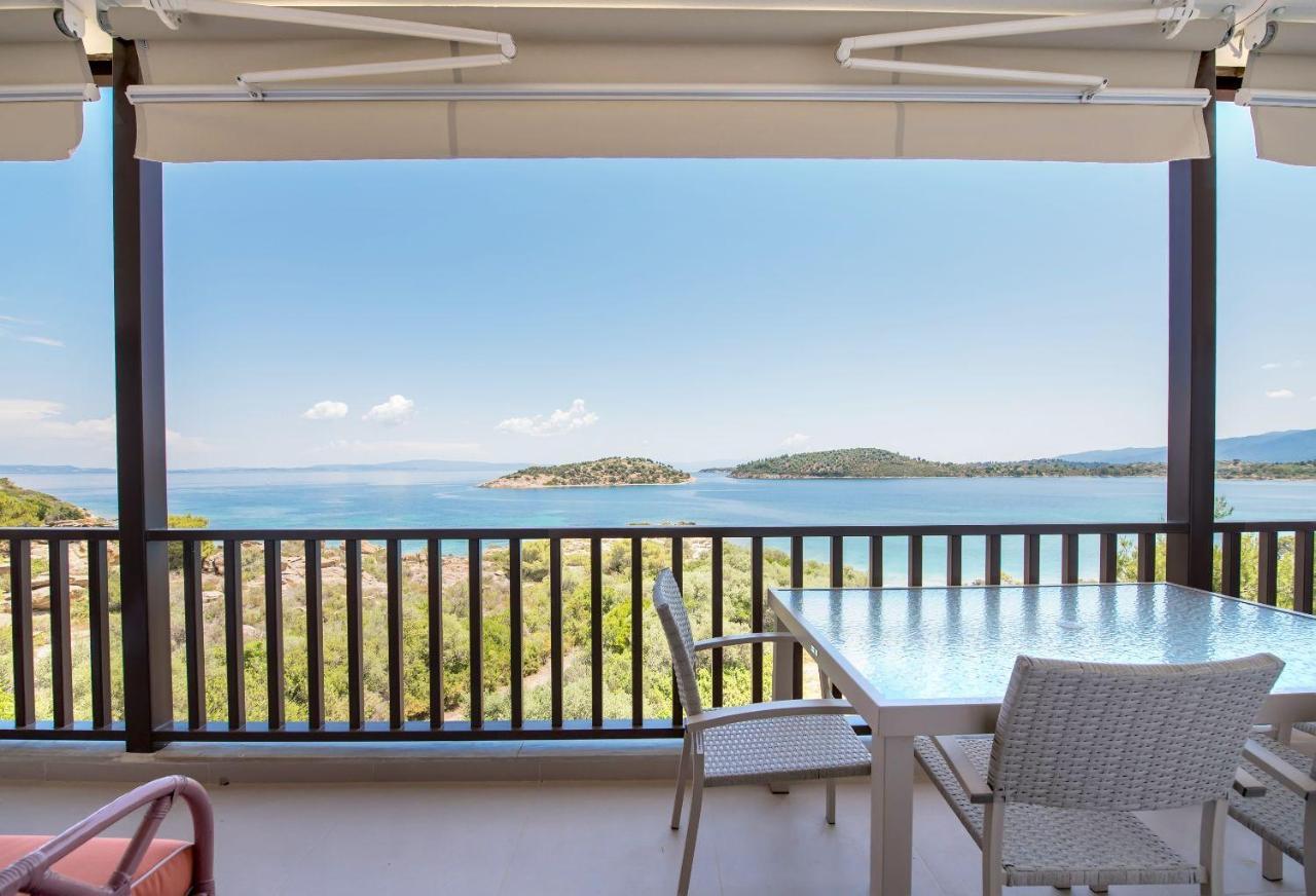 Nereus & Oceanus Beachfront Apartments, Lagonisi Beach #Feelslikehome Ormos Panagias Exterior foto